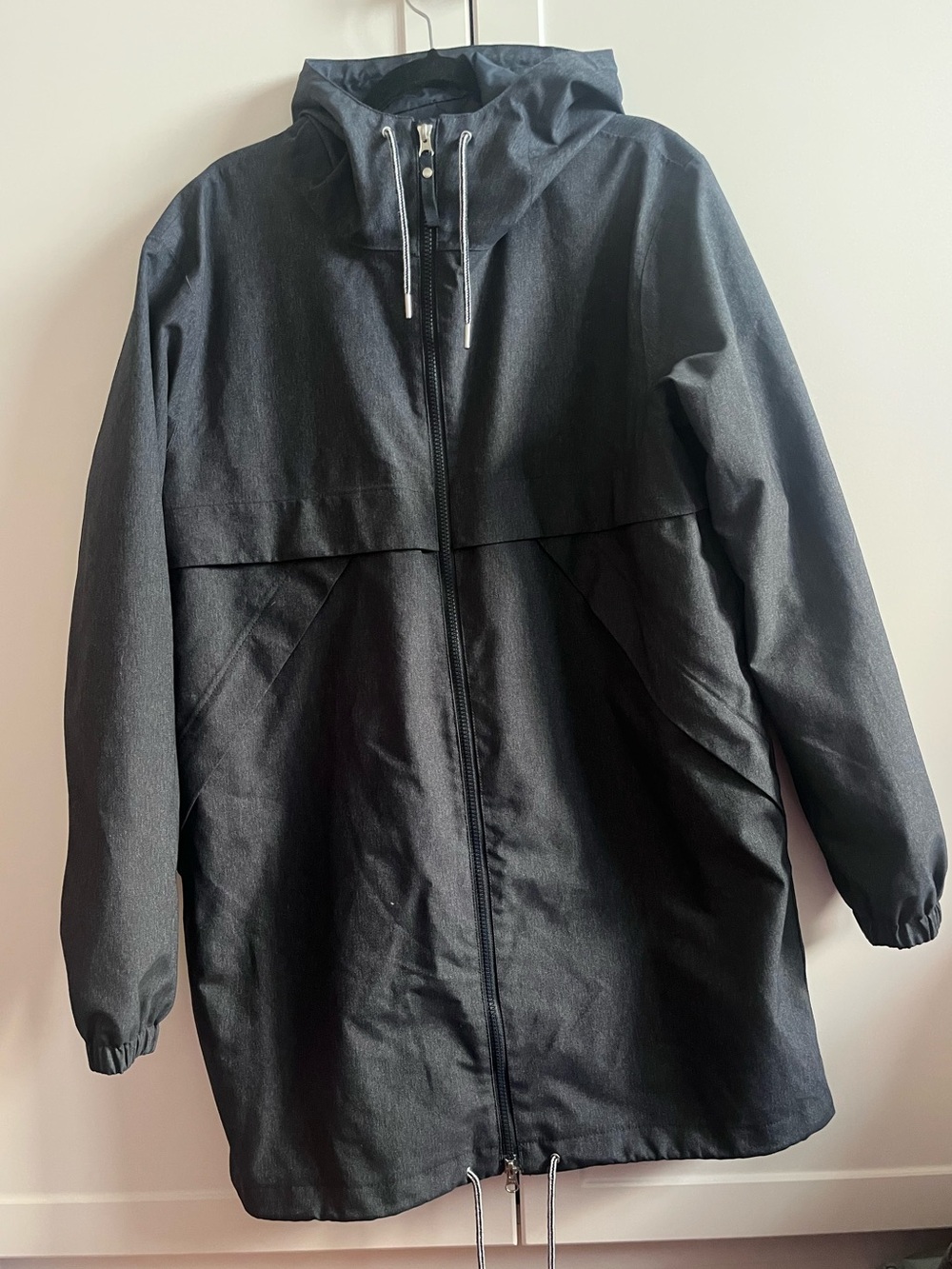 Helly Hansen JPN Waterproof Raincoat Jacket Lg XL Charcoal black Dark Navy Denim